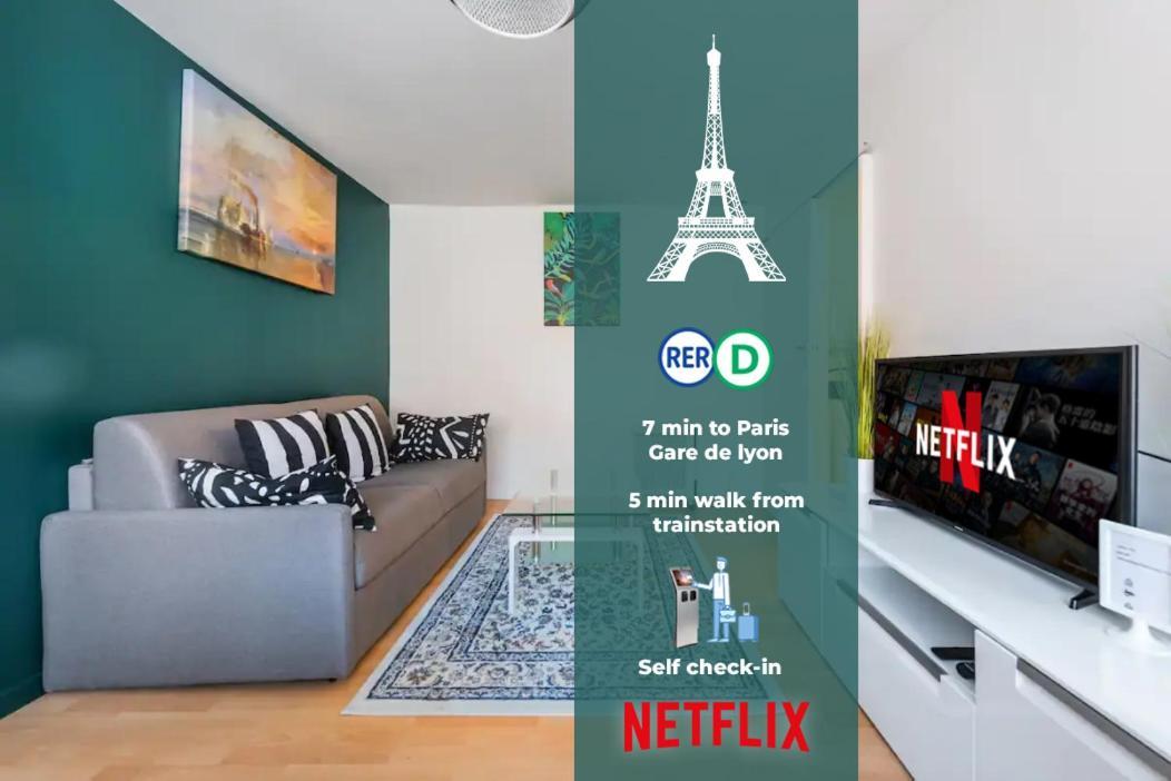 F2 Paris 12Eme - Gare De Lyon - Orly Apartment อัลฟอร์วิลล์ ภายนอก รูปภาพ